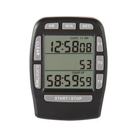 Runleader Kitchen Timer, Bakery Timer, Cooking Timer with Digital Display, Countdown / Countup Timer with Magnetic Backing, Loud Alarm, Cooking (RL-KT001-BLACK)