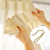 Hotop 30 Pieces Metal Drapery Curtain Rings and 30 Pieces