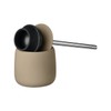 blomus SONO Plunger with Decorative Holder - Tan