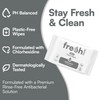 FreshWipes Mini Antibacterial Body Wipes for Adults 1 Pack (10