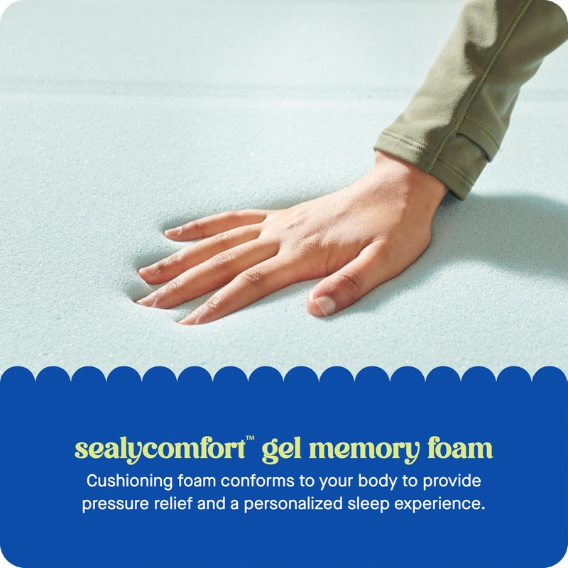 Sealy Dreamlife 3” Gel Memory Foam King Mattress Topper with