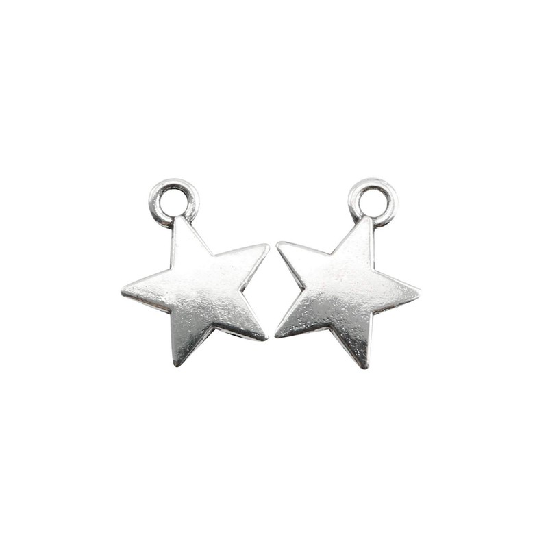 JCBIZ 60 piezas de colgante de estrella de cinco puntas