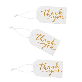Gold Foil Thank You Gift Tags - 24 Pieces
