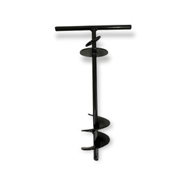 Premium Pet Tie Out Stake - Heavy Duty Portable Screw Twist In Ground Anchor (Fits Mid-Small Dogs) Rotating Swivel Tether Stake for Tie-Out Cable, Beach, Camping Dog Stake (Attached Rod to Tighten)