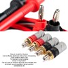 Amplifier Binding Post Soldering Free Pure Red Copper Rhodium Plated