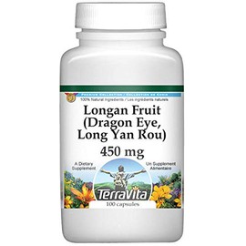 Longan Fruit (Dragon Eye, Long Yan Rou) - 450 mg (100 Capsules, ZIN: 521849)