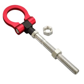 MG Pro-industry Front & Rear Bumper Screw on Sports Camaro Track Racing Heavy Duty Tow Hook For 2017-2022 6th Gen Chevy (Red)