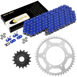 Caltric Blue O-Ring Drive Chain & Sprockets Kit for Yamaha R6 YZF-R6 2006-2016