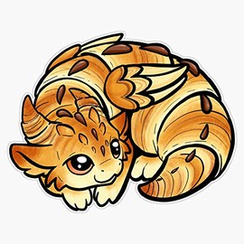 Magnet Croissant Dragon Magnet Bumper Sticker Car Magnet Flexible Reuseable Magnetic Vinyl 5"