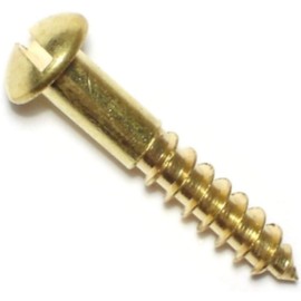 Hard-to-Find Fastener 014973132125 Slotted Round Wood Screws, 8 x 1, Piece-25