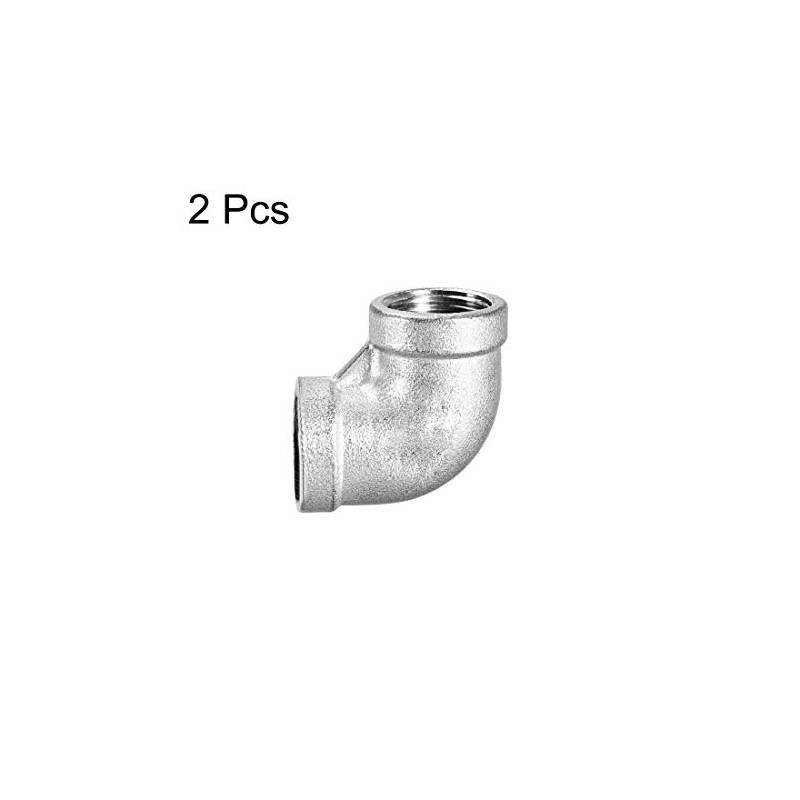 sourcing map Stainless Steel 304 Cast Pipe Fitting 90 Degree