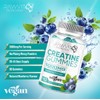 Creatine Monohydrate Gummies, Blueberry Flavour, 5000mg Strength, 90 Gummies, 30-45