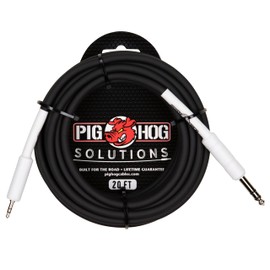 Pig Hog Solutions 1/4" TRS to 1/8" Mini, 20 ft