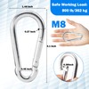 3.1 Inch Stainless Steel Spring Snap Hook, Stainless Steel Carabiner