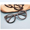 Oversized Round Black Fashion Glasses Frame Round Style 2ea