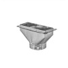Imperial 6" x 14" x 8 Galvanized Straight Floor Ceiling