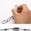 3 Pack Retractable Key Chain Key Ring, Zinc Alloy Metal
