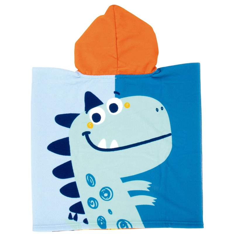 Dinosaur Poncho, Towel for Beach or Pool + Dinosaur Hat