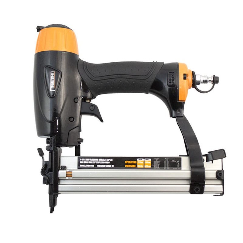 Freeman 4-in-1 Pneumatic 18-Gauge Mini Flooring Nailer, Brad Nailer, Narrow