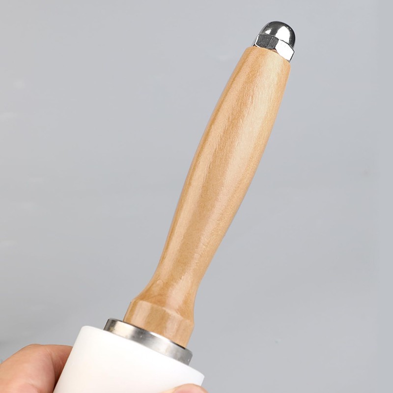2 Pieces Leather Carving Hammer DIY Leathercraft Wooden Mallet Nylon