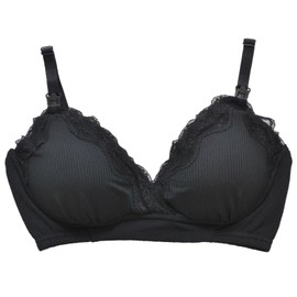 Mamiruna Women's Nursing Bra, Relaxed, Natural Fit Bra, Black
