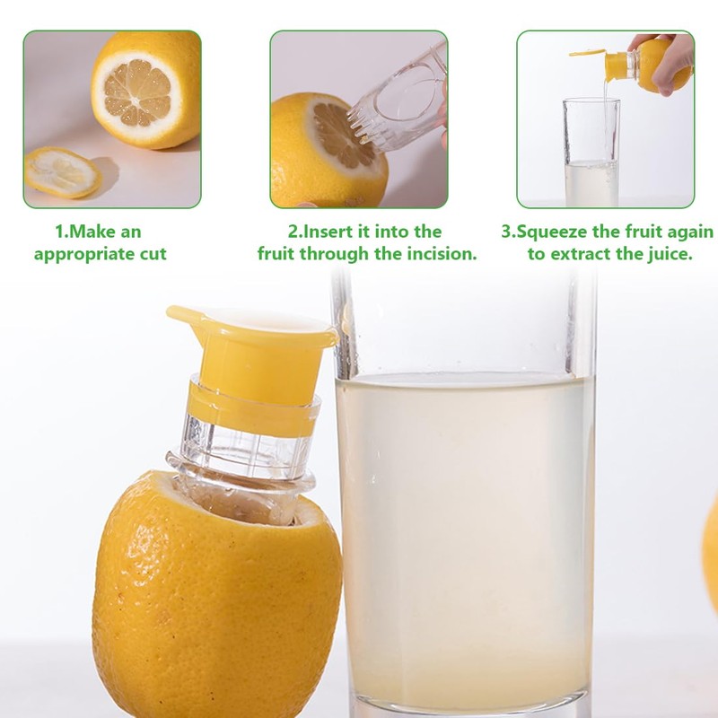 Pack of 2 Lemon Squeezer, Manual Citrus Juicer, Lime Squeezer,