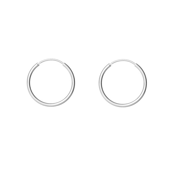 Sterling Silver Hoop Earrings Cartilage Piercing Earring Small Round Set