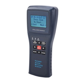 Microchip Scanner, Handheld Ic Id Card Copier Handheld Emf Reader Microchip Tag Reader LCD Screen Pet Microchip Scanner Rechargeable Battery for Animal Ear Tag