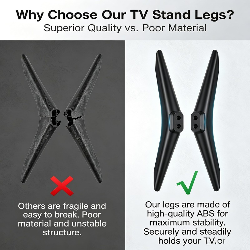 TV Stand Base Replacement for Hisense 40-65 Inch Smart TV,