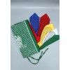 Vertical Mixed Deities Color Print Tibetan Prayer Flags