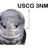 3-Nautical Mile LED Fold Down Stern Light for Boats