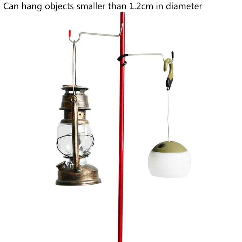 2 Pcs Multifunction Mini Camping Hook Hanger Hook Lantern Lamp