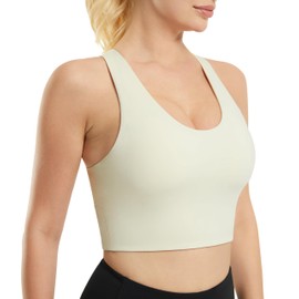 JOYSPELS Sports Bras for Women Extra Comfort Criss-Cross Back Padded Workout Tops for Women Medium Support