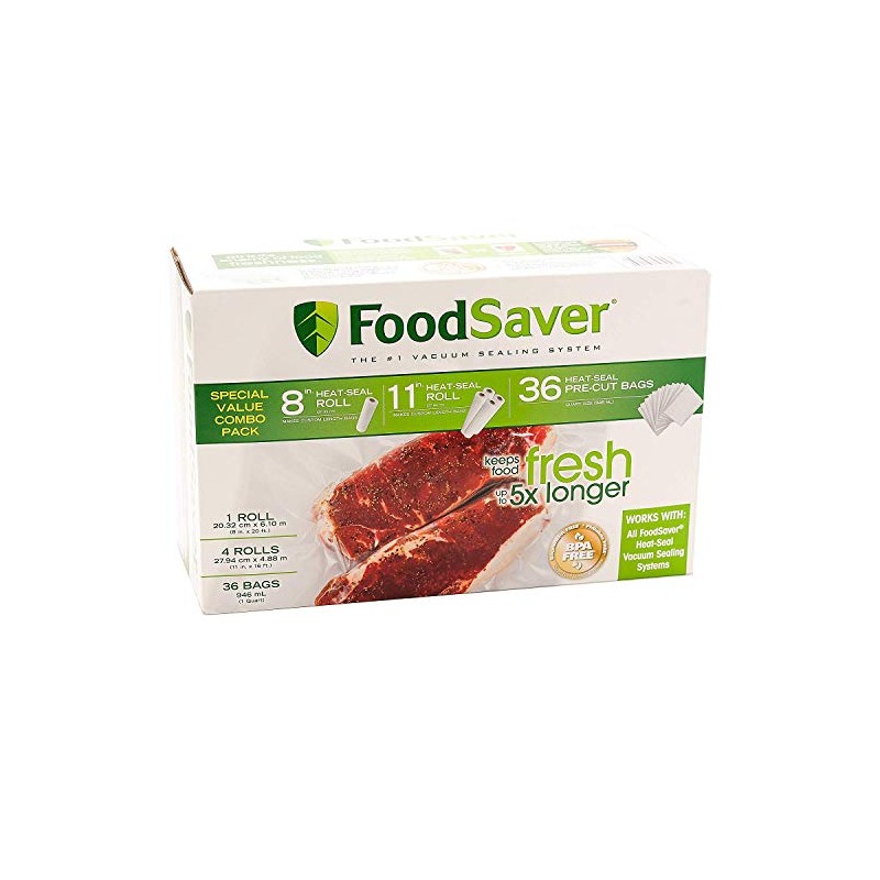 Special Value Combo Pack FoodSaver 8" & 11" Rolls &