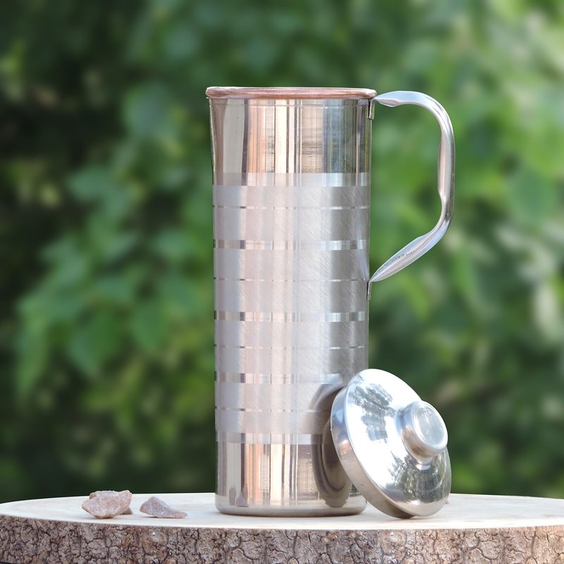 Copper and Stainless Steel Jug | Outer Stainless Steel and