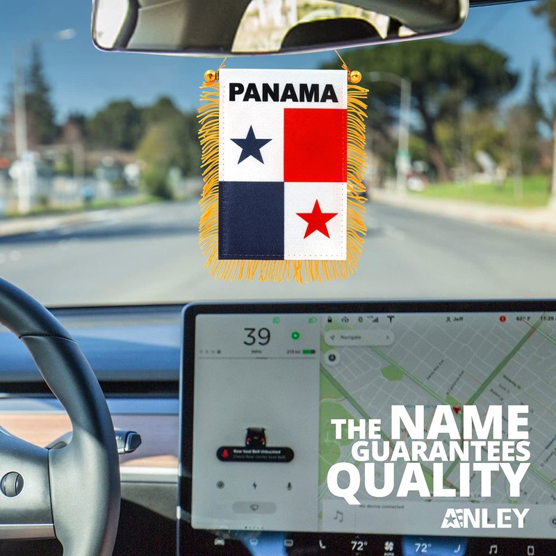 Anley 4 X 6 Inch Panama Fringy Window Hanging Flag