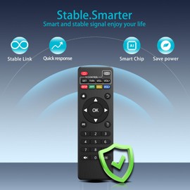 ZWP Replacement Remote Control Compatible for MXQ PRO 4K Smart Android TV Box Media Player MXQMXQ 4KMXQ Pro M8 M8C M8N M8S M9C M10 T95MT95N T95X MX9 TX3mini T9 X96 X96s X96mini T95 V88 H96 H96 pro+