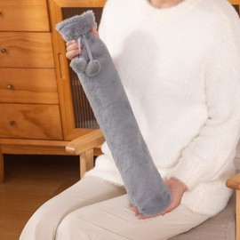 Long type thermal water bag compress pack hot pack cover set 1 liter of gray 2ea