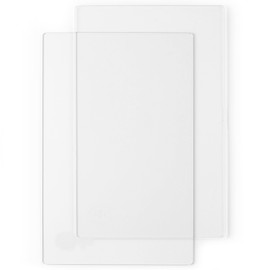 Large Set of Plate A 8.6" x 13.5" Clear