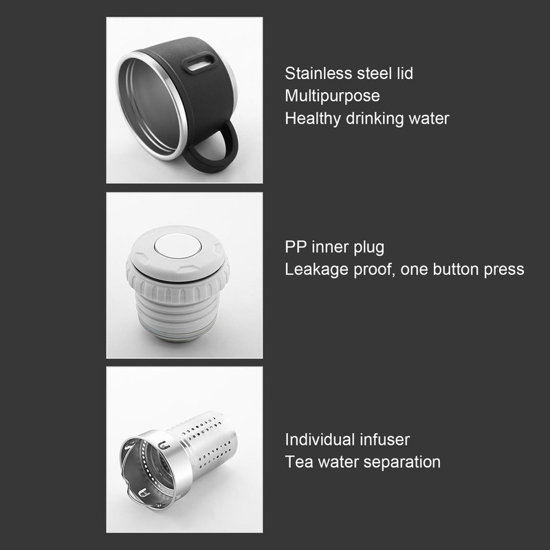 Vacuum Water Bottle 1200ml Stainless Steel Portable Insulated Water Cup