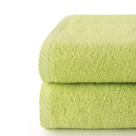 Top Towels - Plus - Large bath towels - Bath towels - 2 shower towels - 70x140 cm - 100% cotton - Lime