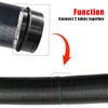 2 x Connectors Round Duct Pipe 75 mm with 4