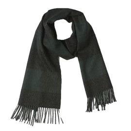 100% Baby Alpaca Scarves, Our Colorful Fun Scarf is more Durable than Cashmere (Black & Green)