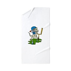 CafePress Skeleton Dinosuar Football Player Foot 30"x60" Absorbent Cotton Back, Soft Beach, Pool Towel