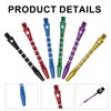 CVMGO 18PCS 53mm Aluminium Dart Stems, 2BA Threaded Metal Medium