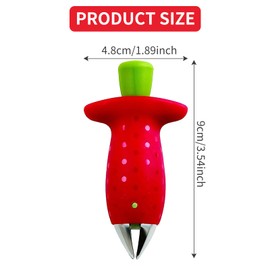 Strawberry Huller Tool, Gem Remover Fruit Corer Stainless Steel Strawberry Huller Magic Strawberry Huller Multi Function Fruit Corers Tool Tomato Stem Remover Effortlessly removes core, Leaf, and Hull