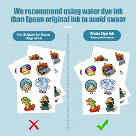 Stampcolour 30 Sheets Clear Printable Sticker Paper for Inkjet Printer, 8.5x11 Vinyl Transparent Sticker Paper, Dries Quickly Vivid Colors Decal Paper,Tear Resistant for DIY Stickers & Decals