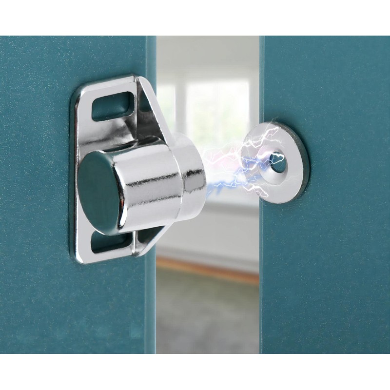 8 Pack Magnetic Cabinet Latch with Magnet for Cabinet Latch,