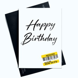 Funny Birthday Cards For Him or Her Happy Birthday Reduce To Clear Card Joke Laughter Fun Novelty SP36