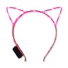 Pink Starlight LED Kitty Light Up Cat Ears Headband